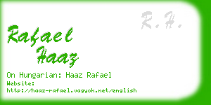 rafael haaz business card